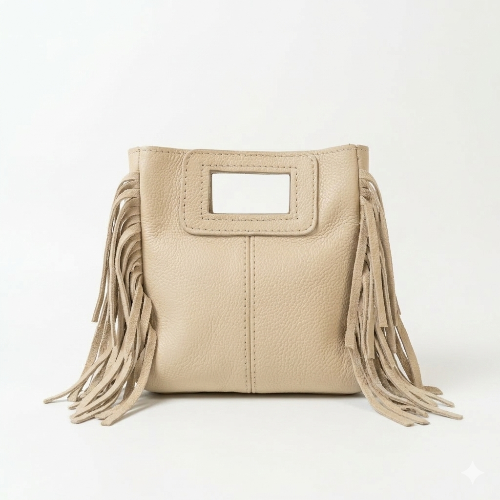 Bolso Flecos Aura – Beige Natural
