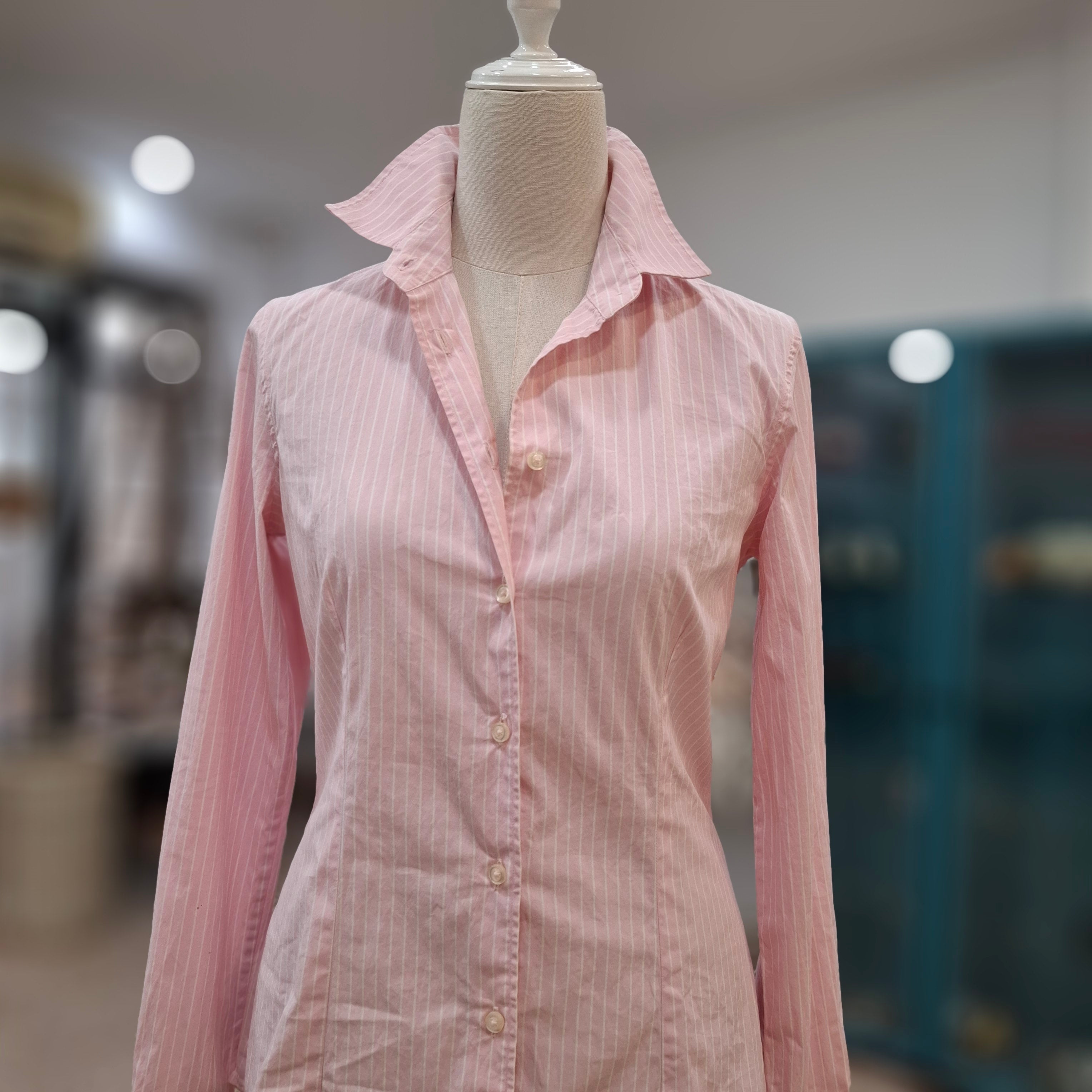 Camisa Rayas Rosas Massimo Dutti