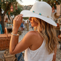 look-sombrero-rafia-pulsera-acero