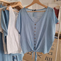 Blusa anudada