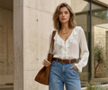 Blusa Volantes Aura – Algodón Ligero