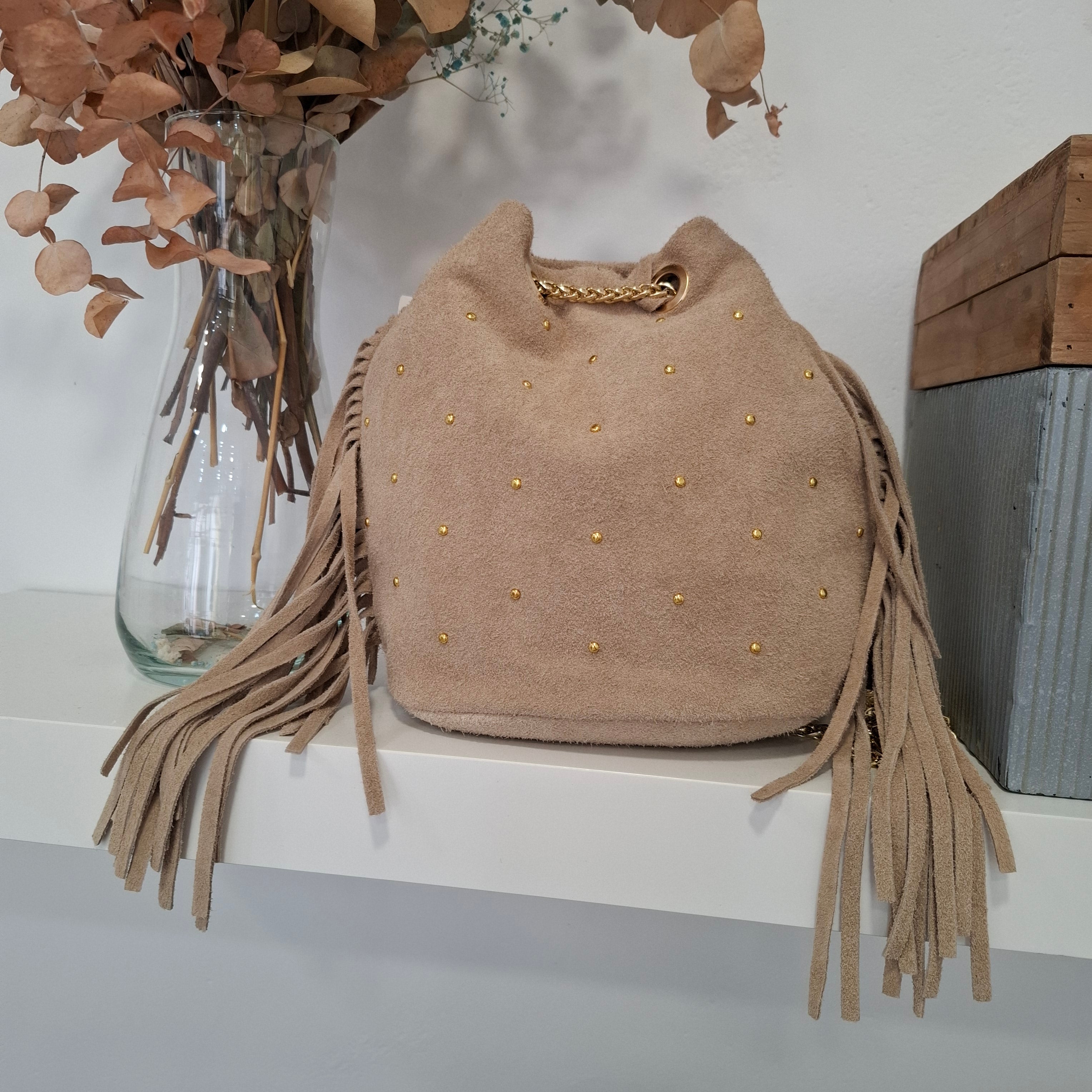 Bolso Bombonera Boho Fringe – Ante